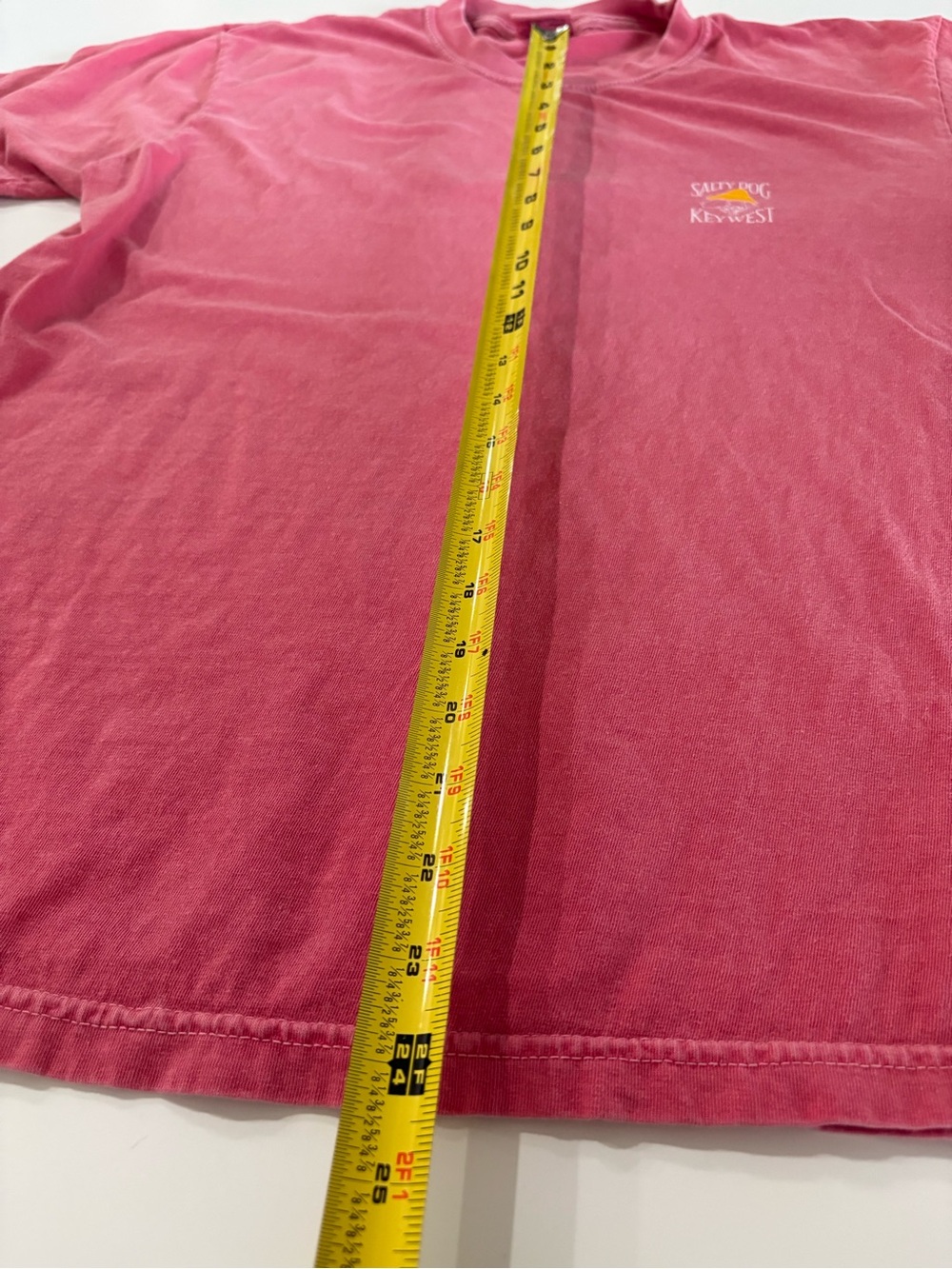Comfort Colors Salmon Pink Short Sleeve Tee, Salty Dog Key West - Picture 8 of 10